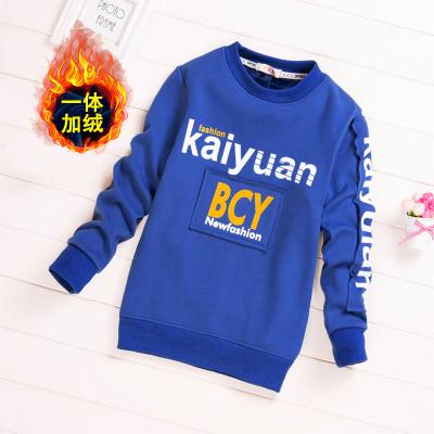 China Winter Anti Shrink Add Wool Fleece Custom Design Big Kids Personal Label Boys Hoodies Shear Hoodies Autumn Sweatshirts for sale