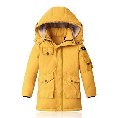 China New Winter Children Windproof Camouflage Copy Down Coat Deeper To Warm Oversized Hooded Outerwear Duck Down Jackets For Boys White for sale