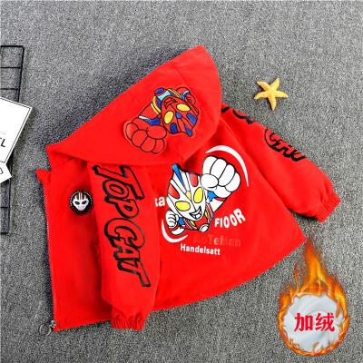 China Spider-man windproof coat boys 1-12 years old baby winter male clothes coat children fall clothing 2021 for sale