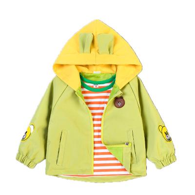 China Breathable Cheap Price China Cute Bear Spring Children Autumn Wearing ZipperJacket For Boys for sale