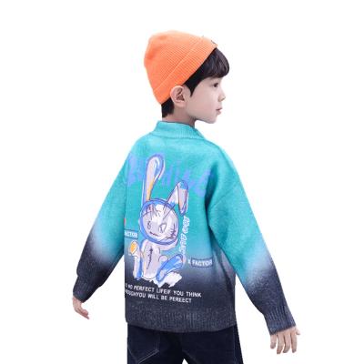 China Color Block Anti-Shrink Rabbit Fashion China Long Sleeve Winter Knitwear Mohair Sweater for sale