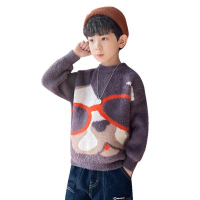 China Wholesale Cute Children's Knitted Sweater Anti-Shrink Cotton Dog Sweater Children High-Nangled for sale