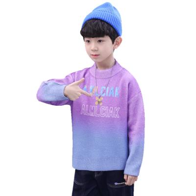 China Autumn Winter Mohair Girl Kids Anti-Shrink Intarsia Knitted Sweater Wholesale Kids Fashion for sale