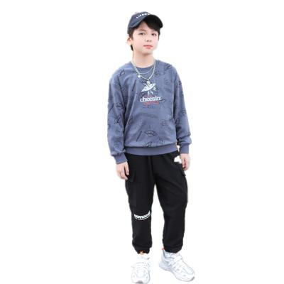 China Casual Hoodies Fit Kids Fashion Casual Boys Girls Print Sweatshirts Tops Kid Pullover Sportswear Gift For Kids Set for sale