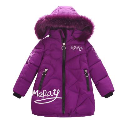 China Wholesale Custom Winter Top Class Anti-wrinkle Padded Jackets Green Warm Kids Down Coat Zipper Front Hooded Jackets for sale