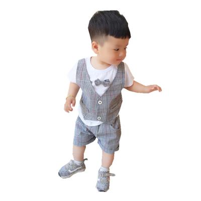 China 2021 Style Kid Boy Preppy Weeding Suit Single Breasted Boys Suits Formal School Clothes Set for sale