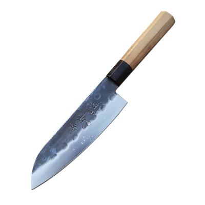 China New Arrival Daily Use Kitchen Cutting 6.8 Inch Stainless Steel Kitchen Knife Japanese Santoku Knife With Wooden Handle for sale