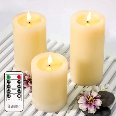 China Orstar Chimney Candles Birthdays with Remote and Real Wax 3D LED Realistic Flame Flicker Candles, Realistic Battery Candles for sale