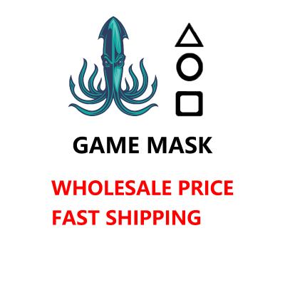 China Mini Props 2021 Toy Squid Game Mask Halloween Game Mask Squid Game Mask Cosplay Mask Masquerade Props Halloween Party Props for sale