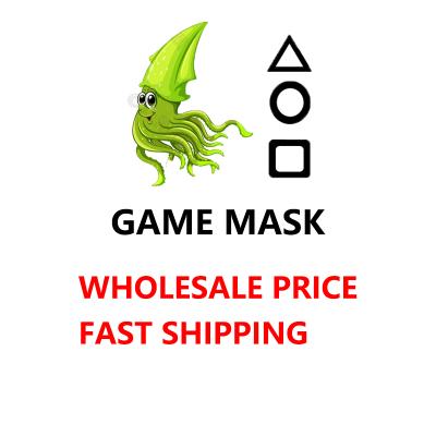 China Korean Squid Game Mini Toy TV Series Clothes Halloween Cosplay Costumes The Same Paragraph Overalls Red Squid Game MASK for sale