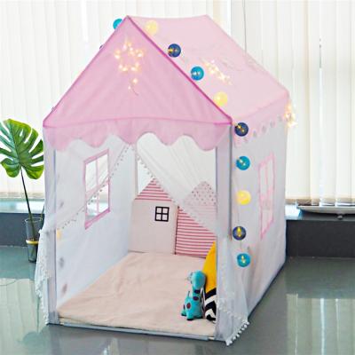 China Soft Toy 1.45M Portable Children's Big Tent Game Room Girls Pink Princess Castle Child Room Decor for sale