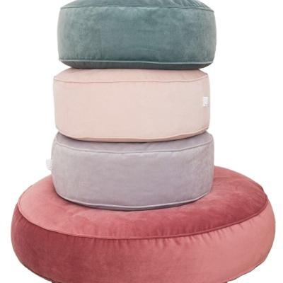 China modern home decor luxury velvet round poufs and stools for sale