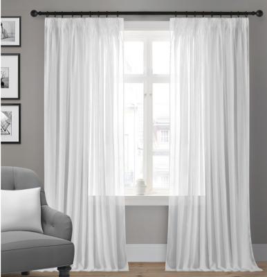 China 100% Blackout Polyester And Soft Sheer Rod Pocket Curtains for sale