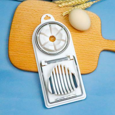 China Viable Stainless Steel Egg Cutter Egg Divider Kitchen Instrument Egg Cutter Egg Divider Preserved Egg for sale