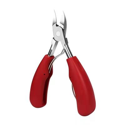 China Hot Selling S.S.430+ABS Plastic and Oak Handle Nail Cutter Nail Squeezer Nail Clippers for sale