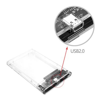 China ABS wholesale price case hdd 2.0 usb 2.0 tool free 2.5