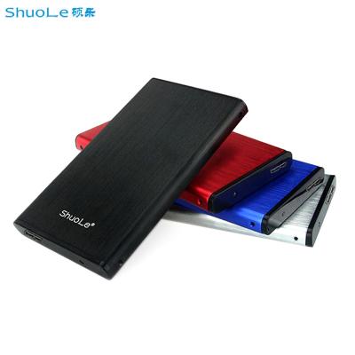 China Support 2.5 Inch Hard Disk SHUOLE 2.5INCH USB 3.0 SATA HDD CASE Hdd Enclosure SSD Hdd Trolley Hard Drive Case for sale