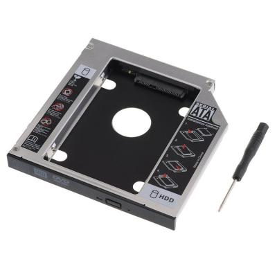 China Factory Classic Hard Disk Case 9.5mm Universal 2nd HDD Carriage For SATA 3.0 SSD Hard Drive CD/DVD-ROM High Quality Optical Plug & Play for sale