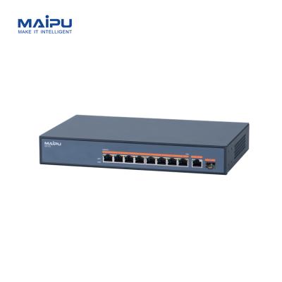 China Maipu IS170-10TP-AC 8 Gigabit Port PoE PoE+ Ethernet Network Access Unmanaged Switch 140W for sale