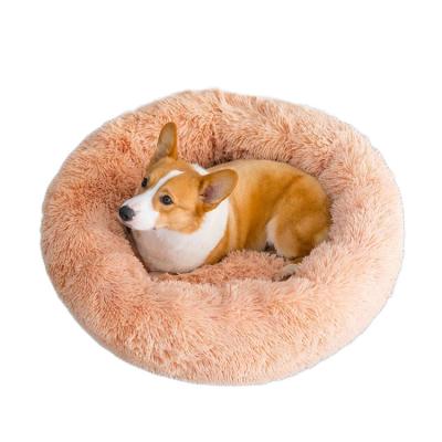 China Durable Faux Fur Long Dog Bed Removable Custom Cat And Dog Pet Bed for sale