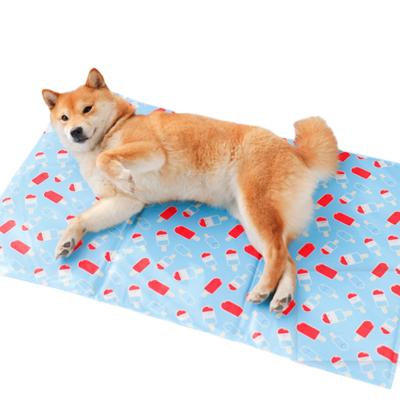 China Travel Pet Bed Mat Dog Cooling Mat Summer Pet Cooling Pads Portable Washable Sleeping Cooling Mat For Dogs Cats for sale