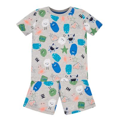 China 2021 Summer Boys Casual Clothing Sets Kids Boys Clothes Cartoon Printing Shirts With Shorts 2 Pcs Boy Casual Suit for sale