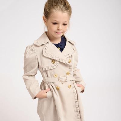 China Anti-wrinkle spring/autumn turn-down collar coats parkas girl coat for sale