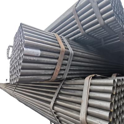 China Liquid Carbon Steel Pipe ASTM A53 A500 ERW Pipe Construction Black Carbon Steel Tube for sale