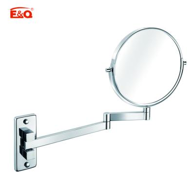 China Best Quality Wall Mounted Magnifying Bathroom Folding Makeup Mirror Bath Cosmetic Mirror for sale