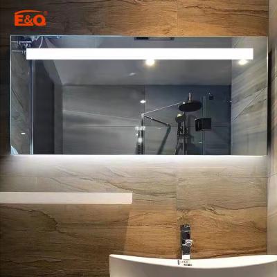 China Good Prices Illuminated Luxury Custom Touch Screen Bathroom Mirror Led Rectangle Backlit Mirror for sale