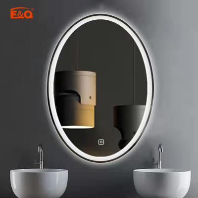 China Factory price bathroom custom illuminated waterproof led smart mirror led mirror with backlight for makeup for sale