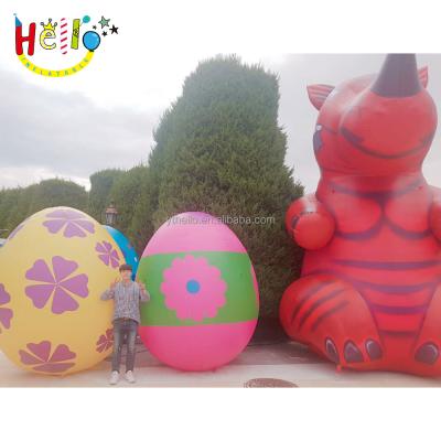 China Promotions Giant Inflatable Easter Eggs With Lighting, LED Giant Inflatable Egg Balloon For Party Decoration for sale