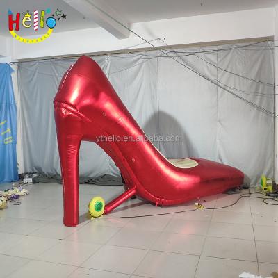 China event & Party Supplies Advertising Inflatable Inflatable Shoes Red High Heel Shoes For Advertising for sale