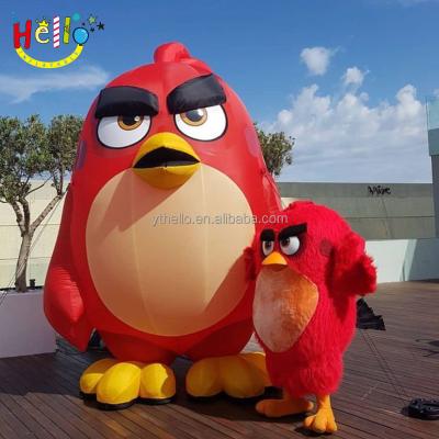 China event & Party Supplies Advertising Giant Bird Red Inflatable Angry Birds Balloon Inflatable Cartoon For Outdoor Event for sale