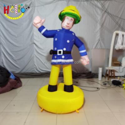 China event & Party Supplies Custom Inflatable Cartoon Character Advertising Decoration Inflatable Cartoon Worker Model for sale