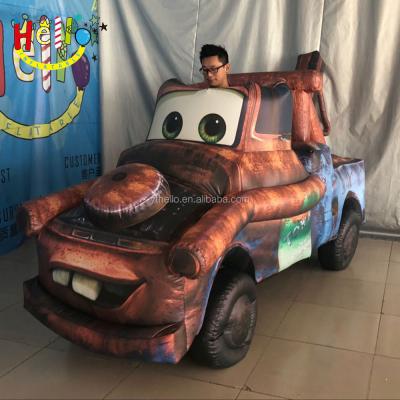 China Promotion Custom Inflatable Car Suit Inflatable Moving Cartoon Car for sale