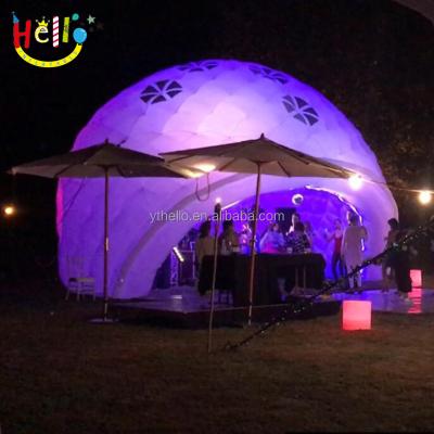 China event & Party Supplies Inflatable Tent Light Inflatable Luna Tent Led , Inflatable Oxford Cloth LED Dome For Party for sale