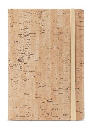 China Wholesale Notebook Manufacturer Cork A5 Notebook with Elastic Band Cork Cover Notepad Cork Hardcover Book Journal with Custom Design for sale