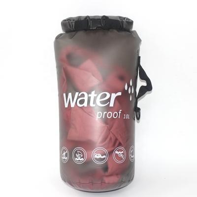 China Swimming Beach Kayaking Rafting Boating Hiking Camping Fishing Semi Transparent Water Proof Dry Bag Keep Your Items Dry On Vacation Waterproof PVC Dry Bag for sale