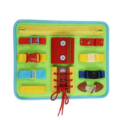 China 2020 Hot Selling Good Early Education Motor Skills Toy Baby Toys Baby Busy Board Felt Busy Board For Children for sale