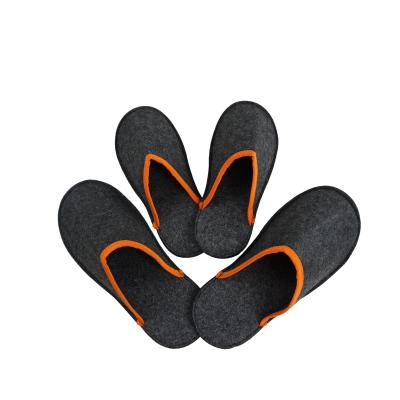 China Wholesale Cheap Indoor Guest Winter Fashion Trend Family Indoor Felt Slippers for sale