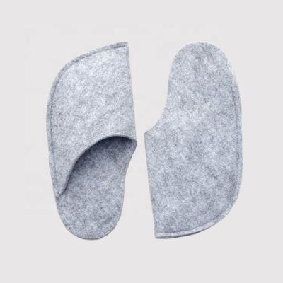 China Comfortable cheap fashional felt slipper indoor guest slippers non-slip felt slipper for sale