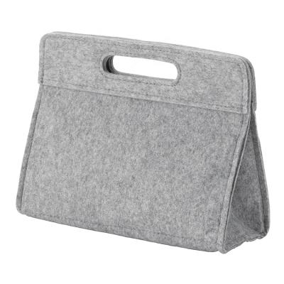 China 2020 NATIONAL Bag Organizer Insert Hot Light Gray Stylish Bag Felt Makeup Bag Organizer for sale