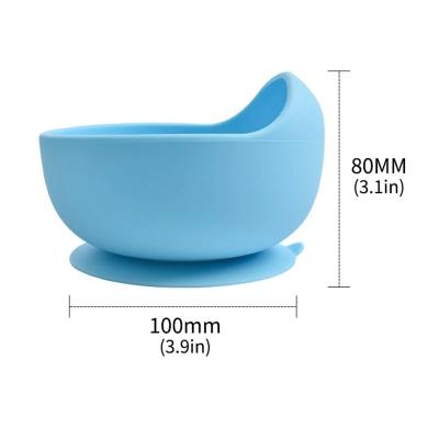 China BPA 2021 Food Grade Kids Suction Set New Products Baby Bowls And Spoon Free Round Eco Friendly Feeding Silicones for sale