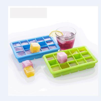 China Sustainable New Design Eco Friendly Easy Use Super Ice Cube Molds Easy Release Silicone Ice Tray Mold for sale