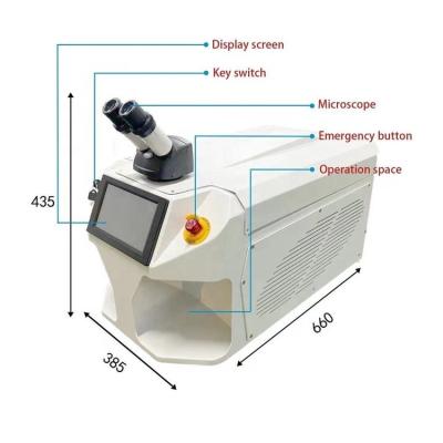 China Silver Mini Compact Jewelry Laser Welding Machine Glasses Industry Laser Welding Machine Gold Laser Welders for sale