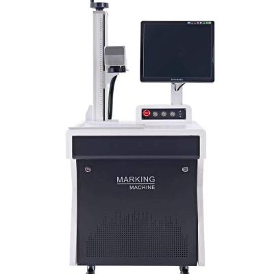 China Hotsale 20w 30w Raycus source price QR code fiber laser air cooled marking machine on metal for sale