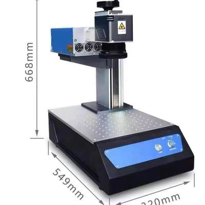 China Air Cooled UV Fiber Laser Marking Machine 3W /5W Marking Transparent Glass for sale