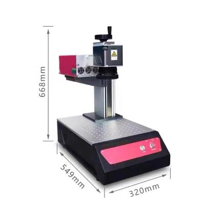 China Air Cooled UV Laser Marking Machine 3w 5w 10w Jpt UV Laser Marking Machine For Glass Bottle Plastic Wood for sale