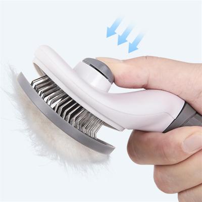 China DIVTOP Dog Bath Comb Brush Molding Slicker Slicker Puppy Pet Grooming Dryer Dog Hair Self Cleaning Kit Sustainable Pets Brush. for sale